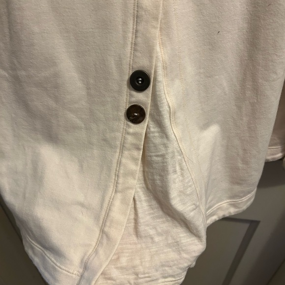 Neon Buddha women’s cotton cream princess seamed long sleeve top small - Picture 6 of 6